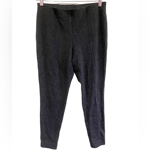 J. Jill Heathered Gray Slim Fit Ponte Leggings - Picture 1 of 7